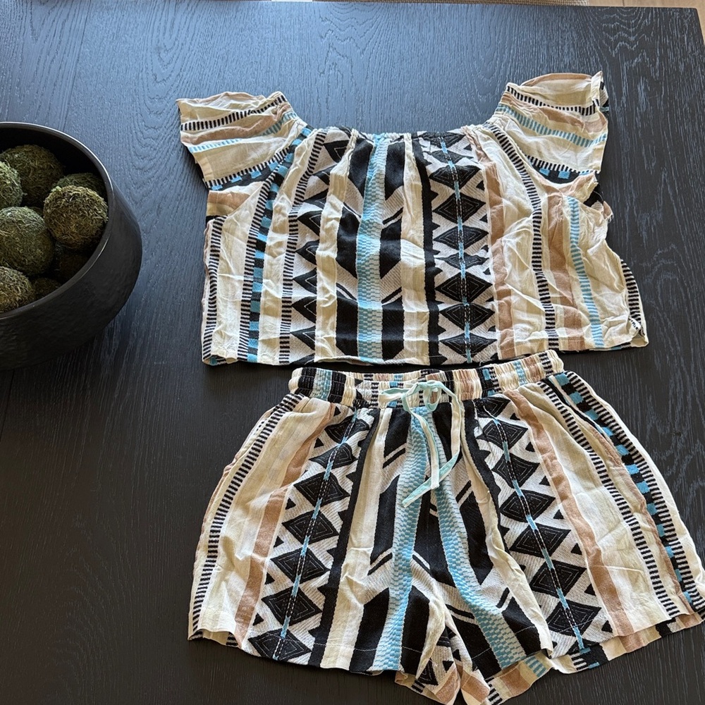 NWT VICI Tribal Print Two-Piece Set